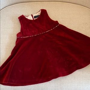 Red holiday Burberry dress